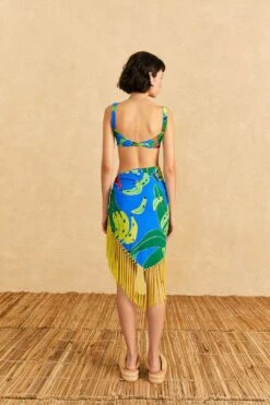 Farm Rio Blue Banana Leaves Sarong 11 Farm Rio Blue Banana Leaves Sarong -Farm Rio Fashion Store 310568 04