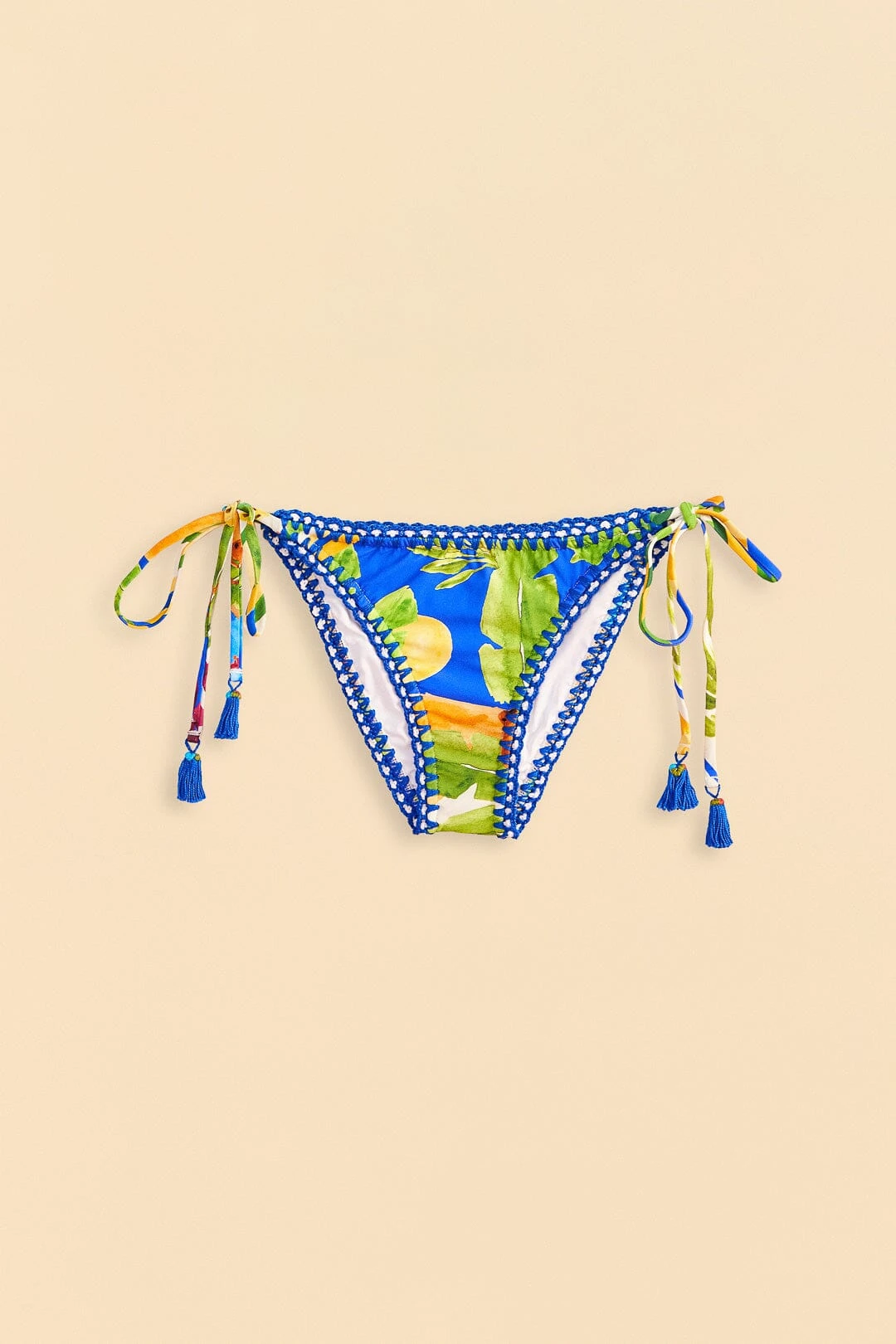Farm Rio Bahia Mixed Scarves Side Tie Bikini Bottom 6 Farm Rio Bahia Mixed Scarves Side Tie Bikini Bottom - Image 4