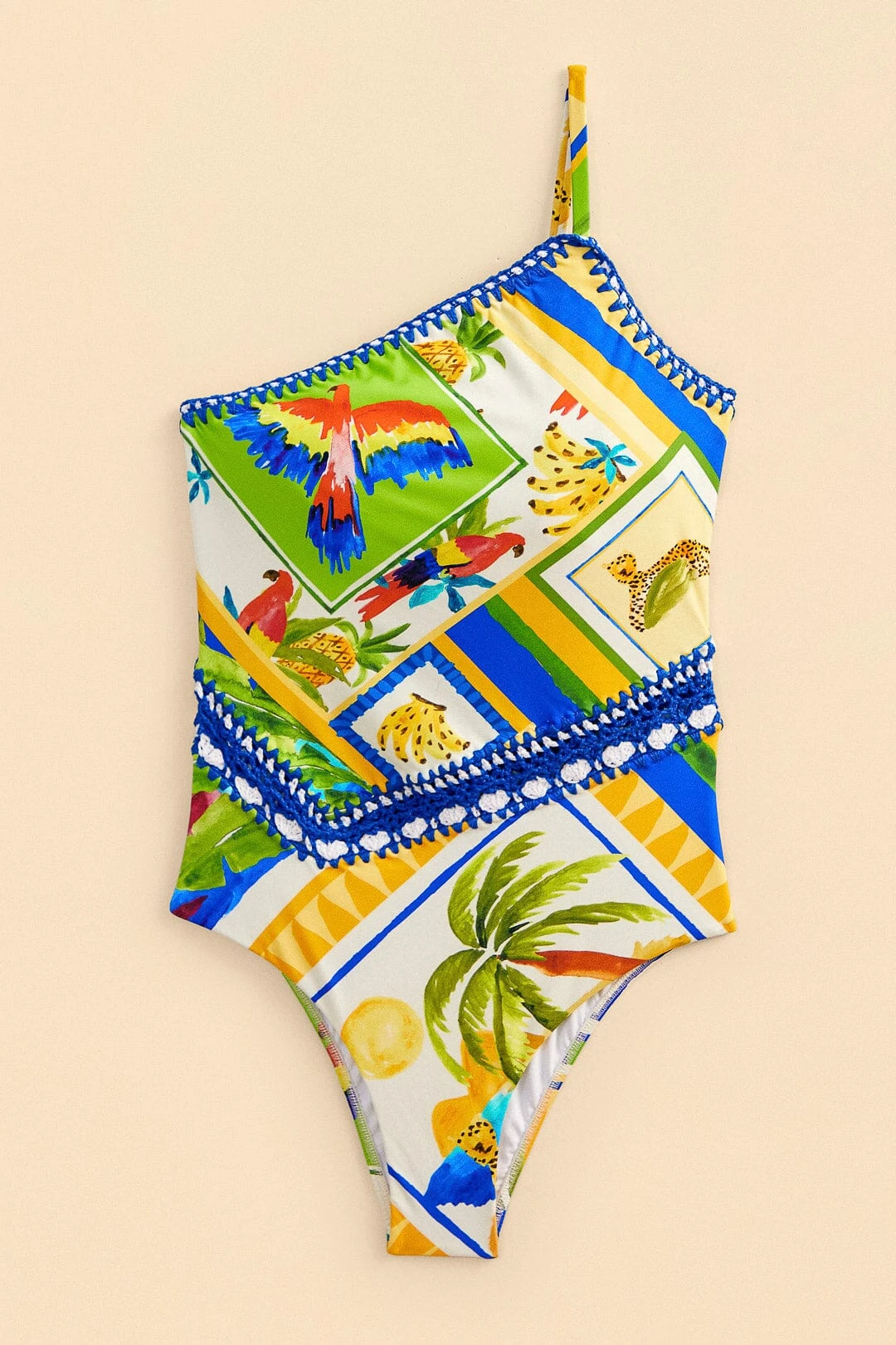 Farm Rio Bahia Mixed Scarves One-piece Swimsuit 6 Farm Rio Bahia Mixed Scarves One-piece Swimsuit - Image 4