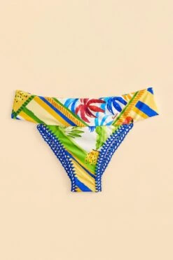 Farm Rio Bahia Mixed Scarves Bikini Bottom -Farm Rio Fashion Store 310573 04