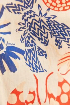 Farm Rio Off-White Mixed Lobster Shirt -Farm Rio Fashion Store 310586 05