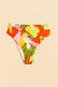 Farm Rio Red Neon Floral Bikini Bottom -Farm Rio Fashion Store 310592 04