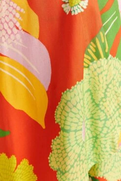 Farm Rio Red Neon Floral Kimono -Farm Rio Fashion Store 310593 05