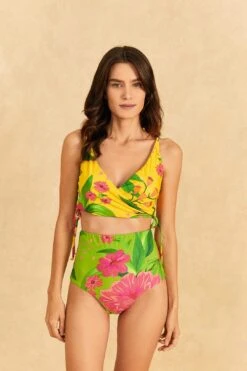 Farm Rio Romantic Garden Double One-Piece Swimsuit -Farm Rio Fashion Store 310597 04