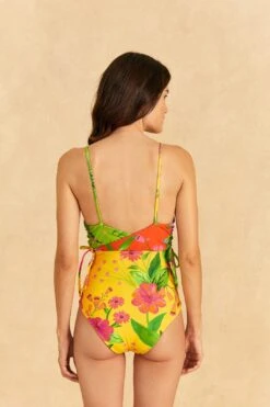 Farm Rio Romantic Garden Double One-Piece Swimsuit -Farm Rio Fashion Store 310597 06