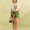 Farm Rio Tropical Leaves Shorts -Farm Rio Fashion Store 310644 01
