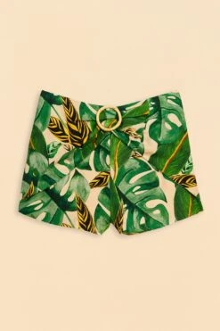Farm Rio Tropical Leaves Shorts -Farm Rio Fashion Store 310644 06