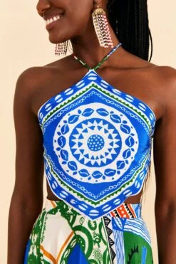 Farm Rio Off-White Pitta Colors Maxi Dress -Farm Rio Fashion Store 310672 03