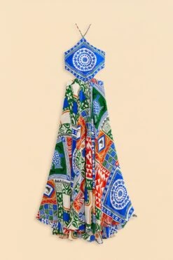 Farm Rio Off-White Pitta Colors Maxi Dress -Farm Rio Fashion Store 310672 06