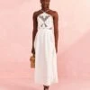 Farm Rio Off-White Embroidered Midi Dress 1 Farm Rio Off-White Embroidered Midi Dress -Farm Rio Fashion Store 310674 01