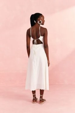 Farm Rio Off-White Embroidered Midi Dress 11 Farm Rio Off-White Embroidered Midi Dress -Farm Rio Fashion Store 310674 04