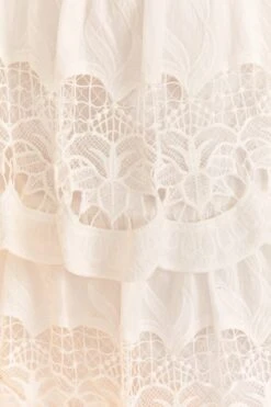 Farm Rio White Lace Midi Skirt -Farm Rio Fashion Store 310676 05