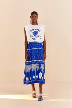 Farm Rio Festa Do Mar Organic Cotton T-Shirt -Farm Rio Fashion Store 310677 02