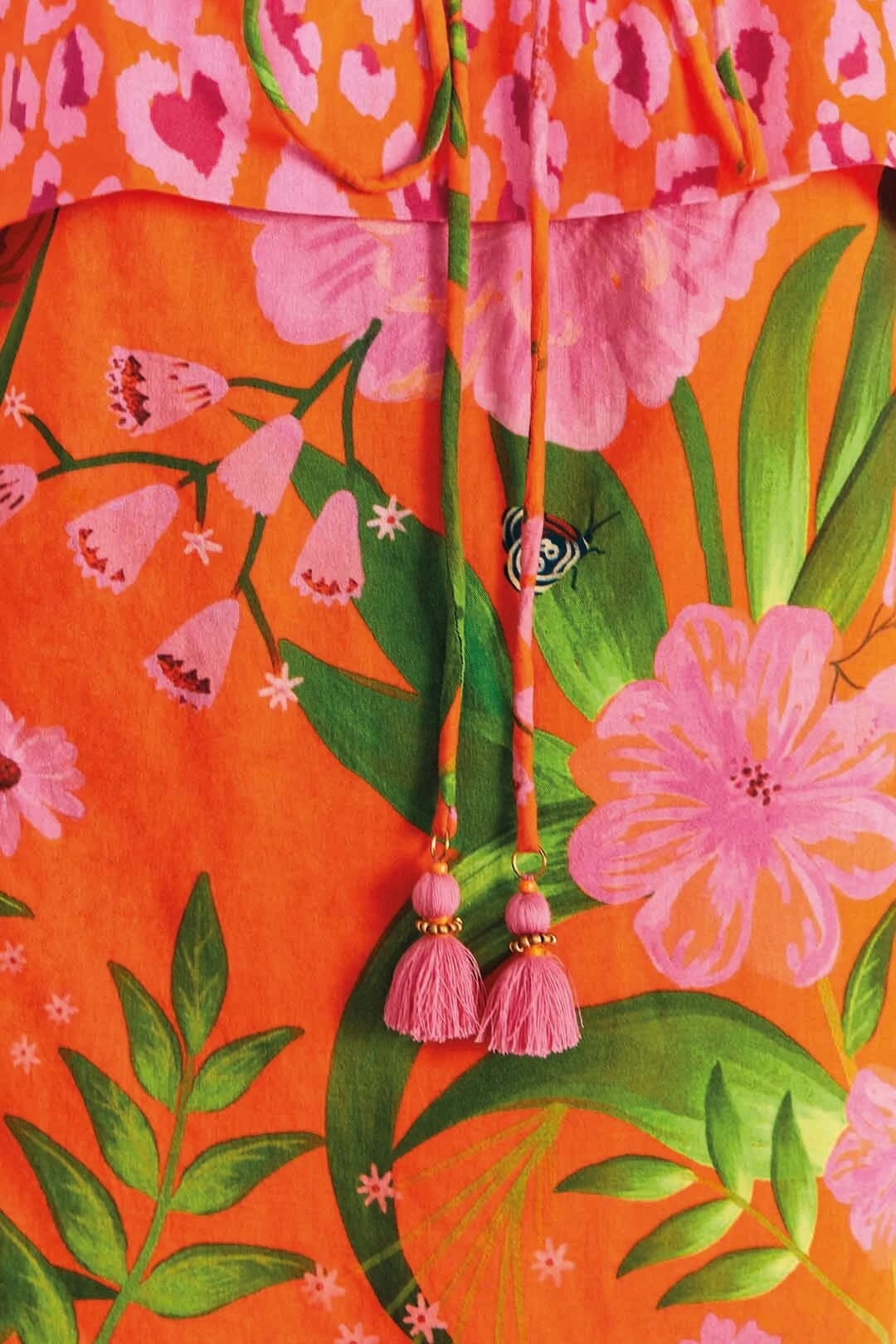 Farm Rio Romantic Garden & Leopard Pop Short Cover-Up 7 Farm Rio Romantic Garden & Leopard Pop Short Cover-Up - Image 5