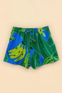 Farm Rio Blue Banana Leaves Shorts -Farm Rio Fashion Store 310902 06