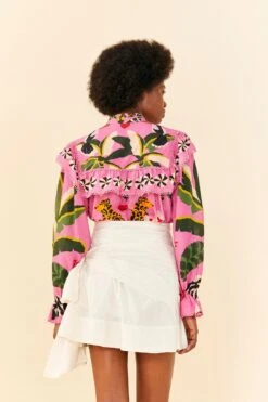 Farm Rio White Knot Organic Cotton Mini Skirt -Farm Rio Fashion Store 311365 03