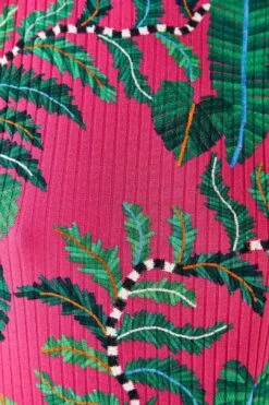 Farm Rio Pink Leaves Oganic Cotton Bodysuit 10 Farm Rio Pink Leaves Oganic Cotton Bodysuit -Farm Rio Fashion Store 311367 04