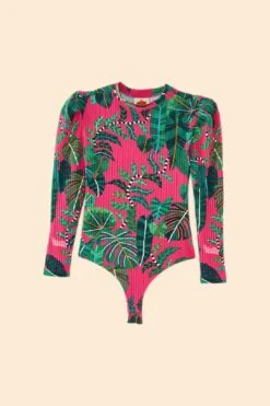 Farm Rio Pink Leaves Oganic Cotton Bodysuit 11 Farm Rio Pink Leaves Oganic Cotton Bodysuit -Farm Rio Fashion Store 311367 06