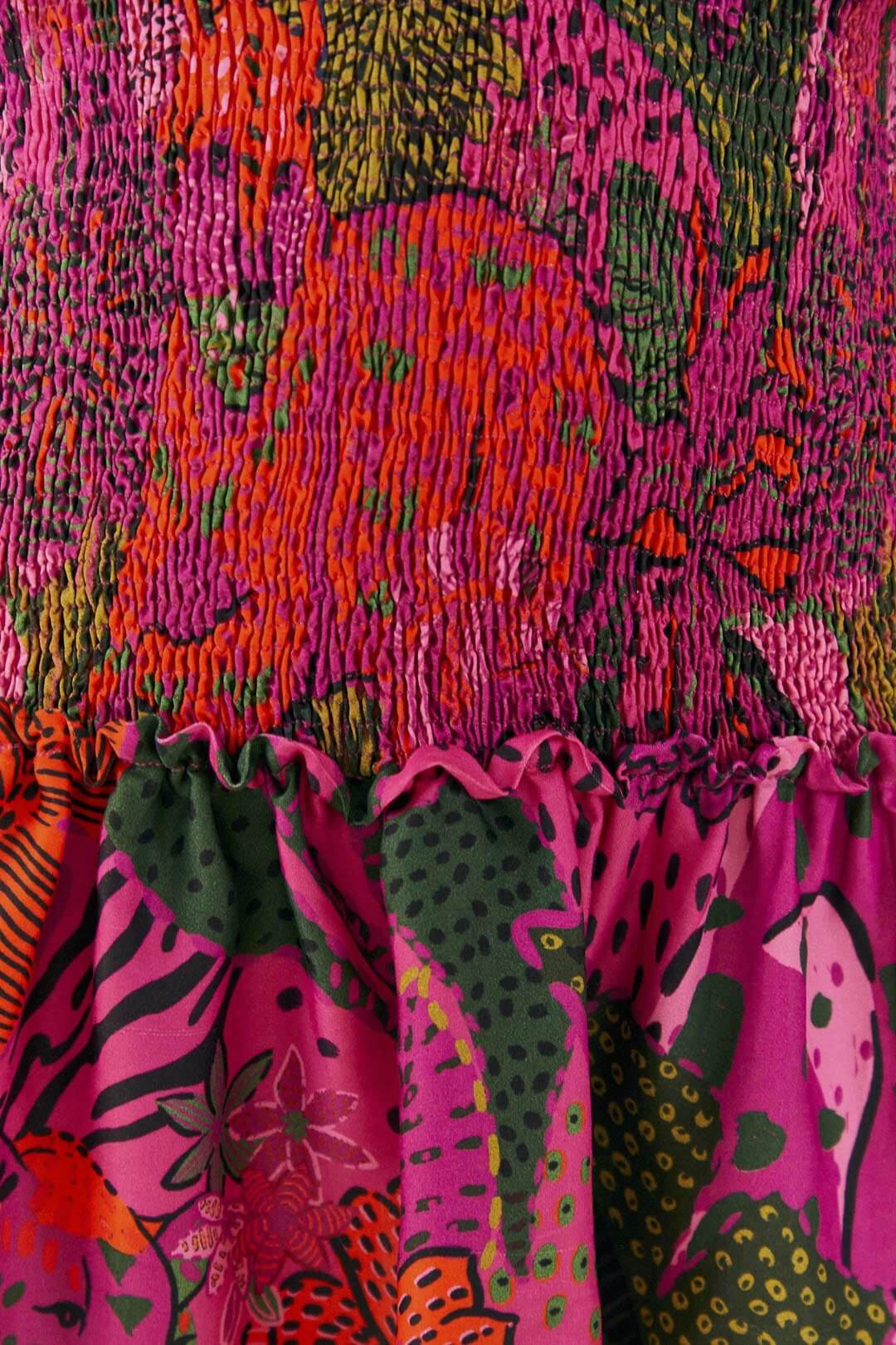 Farm Rio Pink Cool Leopards Lenzing™ Ecovero™ Viscose Mini Dress 6 Farm Rio Pink Cool Leopards Lenzing™ Ecovero™ Viscose Mini Dress - Image 4