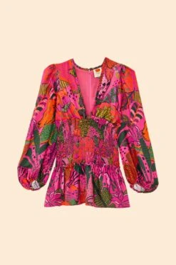 Farm Rio Pink Cool Leopards Lenzing™ Ecovero™ Viscose Mini Dress 11 Farm Rio Pink Cool Leopards Lenzing™ Ecovero™ Viscose Mini Dress -Farm Rio Fashion Store 311369 06