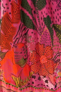 Farm Rio Pink Cool Leopards Maxi Dress -Farm Rio Fashion Store 311370 05