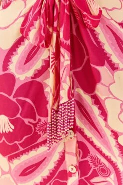 Farm Rio Pink Tropical Groove Midi Dress 12 Farm Rio Pink Tropical Groove Midi Dress -Farm Rio Fashion Store 311372 05