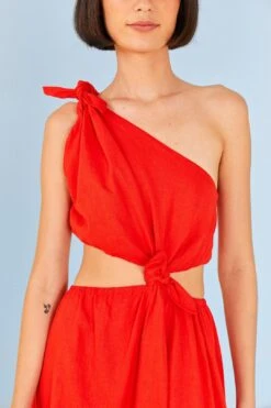 Red Knot Midi Dress -Farm Rio Fashion Store 311386 03