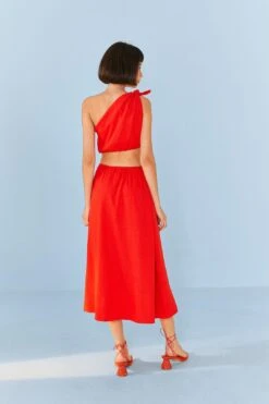 Red Knot Midi Dress -Farm Rio Fashion Store 311386 04