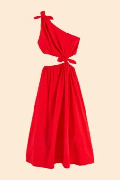Red Knot Midi Dress -Farm Rio Fashion Store 311386 06