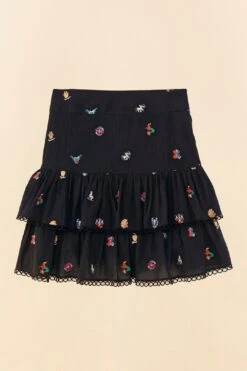 Farm Rio Zodiac Cross Stitch Mini Skirt -Farm Rio Fashion Store 311416 06 1