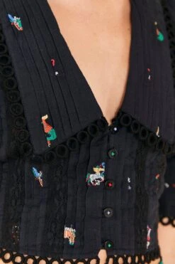 Farm Rio Zodiac Cross Stitch Crop Top -Farm Rio Fashion Store 311429 05 1