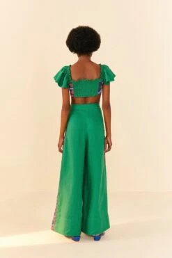 Farm Rio Embroided Green Pants 11 Farm Rio Embroided Green Pants -Farm Rio Fashion Store 311436 04