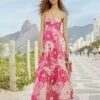 Pink Tropical Groove Maxi Dress 1 Pink Tropical Groove Maxi Dress -Farm Rio Fashion Store 311532 01