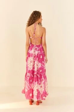 Pink Tropical Groove Maxi Dress -Farm Rio Fashion Store 311532 03