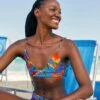 Farm Rio Blue Macaw Party Crochet Bikini Top -Farm Rio Fashion Store 311539 01