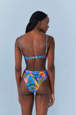 Farm Rio Blue Macaw Party Crochet Bikini Top -Farm Rio Fashion Store 311539 04