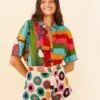 Farm Rio Multi Circles Crochet Shorts -Farm Rio Fashion Store 311562 01