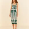 Farm Rio Off-White Macaw Elegance Knit Dress -Farm Rio Fashion Store 311564 03