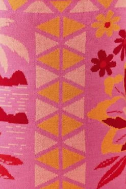 Farm Rio Pink Rio Tiles Knit Dress -Farm Rio Fashion Store 311565 04