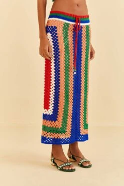 Farm Rio Pitta Crochet Skirt -Farm Rio Fashion Store 311945 03