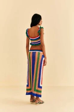 Farm Rio Pitta Crochet Skirt -Farm Rio Fashion Store 311945 04