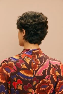 Farm Rio Brown Bright Flora Long Sleeve Mini Dress 13 Farm Rio Brown Bright Flora Long Sleeve Mini Dress -Farm Rio Fashion Store 311972 05