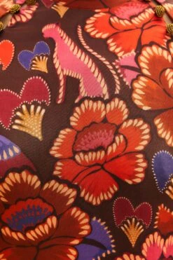 Farm Rio Brown Bright Flora Long Sleeve Mini Dress 14 Farm Rio Brown Bright Flora Long Sleeve Mini Dress -Farm Rio Fashion Store 311972 06