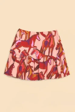 Farm Rio Rose Wild Horses Tiered Mini Skirt 13 Farm Rio Rose Wild Horses Tiered Mini Skirt -Farm Rio Fashion Store 311997 06