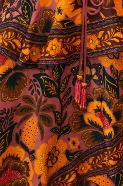 Farm Rio Blush Garden Bloom Maxi Dress -Farm Rio Fashion Store 312002 06