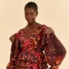 Farm Rio Brown Bright Flora Blouse 2 Farm Rio Brown Bright Flora Blouse -Farm Rio Fashion Store 312020 01