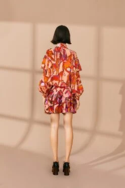 Farm Rio Rose Wild Horses Bow Neck Tie Blouse -Farm Rio Fashion Store 312022 04