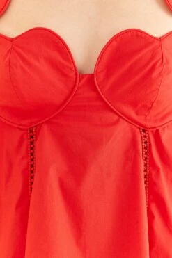Farm Rio Red Heart Shaped Neckline Blouse -Farm Rio Fashion Store 312025 05
