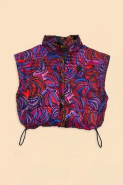 Farm Rio Black Wild Horses Reversible Puffer Jacket -Farm Rio Fashion Store 312503 011