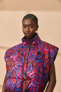 Farm Rio Black Wild Horses Reversible Puffer Jacket -Farm Rio Fashion Store 312503 02